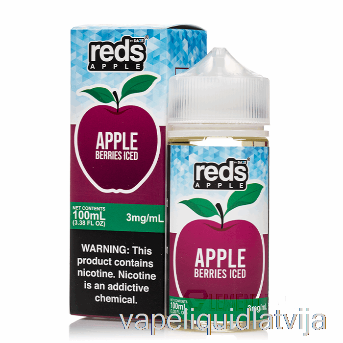 Ledus Ogas - Sarkano ābolu E-sula - 7 Daze - 100ml 12mg Vape šķidrums